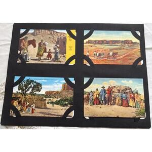 Lot of 4 Vintage Blank Postcards Navajo Early 1900s Golden Age